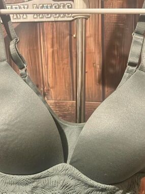 aerie Olive Green Smooth Full-Coverage Bra with Lace Band